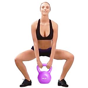 家の体育館のKettlebellの緑5LBSを訓練する反スリップのハンドルのPEの強さ20のLBS 4