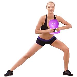 家の体育館のKettlebellの緑5LBSを訓練する反スリップのハンドルのPEの強さ20のLBS 8