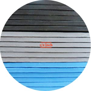 非1/2」余分厚いエヴァの泡の連結のタイルが付いている黒い困惑の練習のマットを入れなさい 3