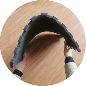 非1/2」余分厚いエヴァの泡の連結のタイルが付いている黒い困惑の練習のマットを入れなさい 5